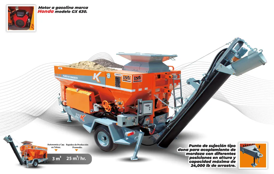 Características planta dosificadora 327 K